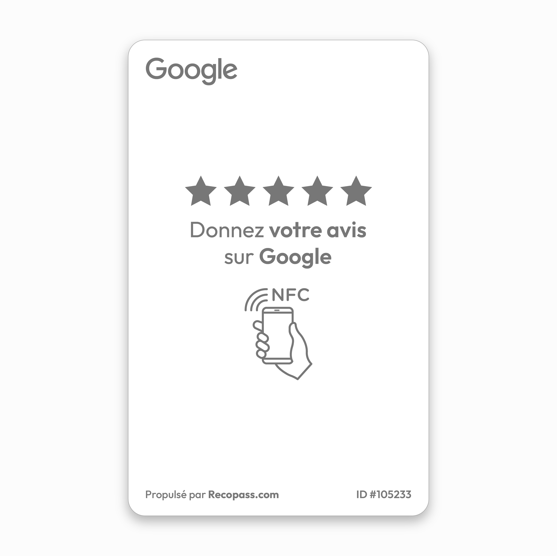 Recopass_Avis Google NFC_F1